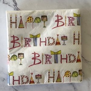 Happy Birthday Luncheon Napkins